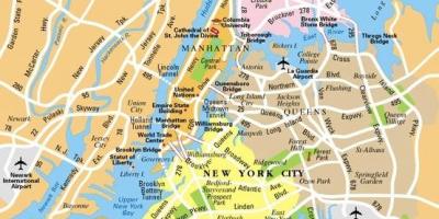 harta new york 3d New York City   NYC harta   Harta të New York City   NYC (Nju Jork 